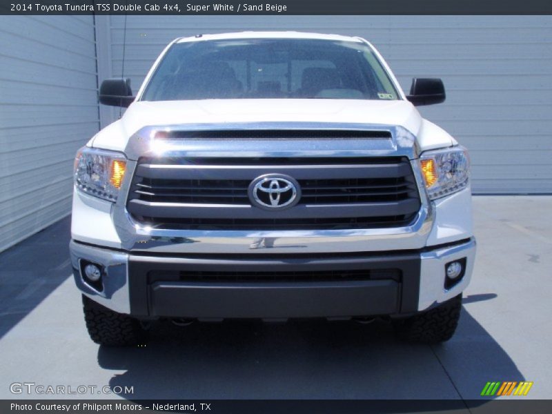 Super White / Sand Beige 2014 Toyota Tundra TSS Double Cab 4x4
