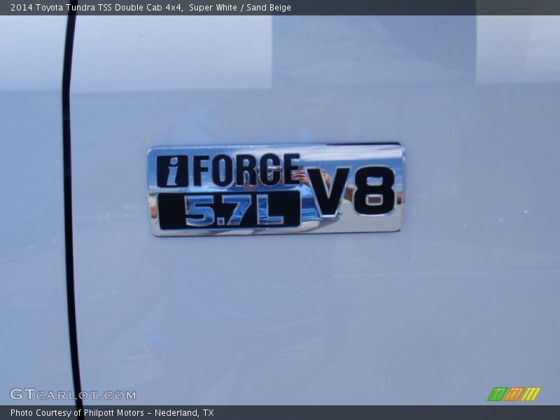 Super White / Sand Beige 2014 Toyota Tundra TSS Double Cab 4x4