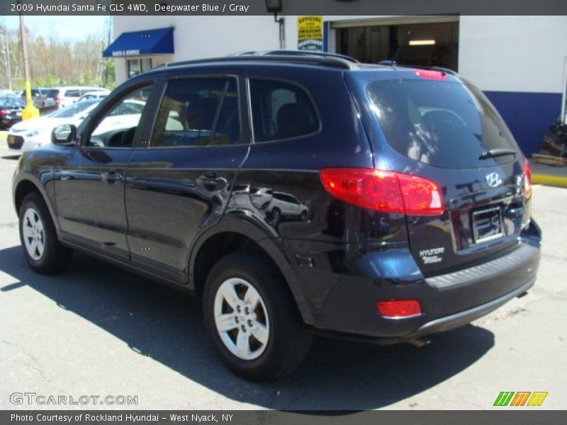 Deepwater Blue / Gray 2009 Hyundai Santa Fe GLS 4WD