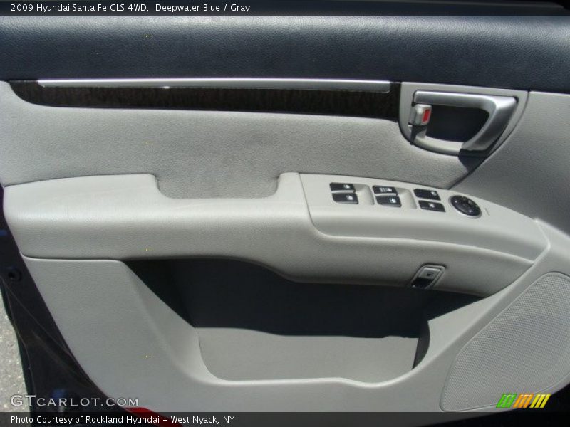 Deepwater Blue / Gray 2009 Hyundai Santa Fe GLS 4WD