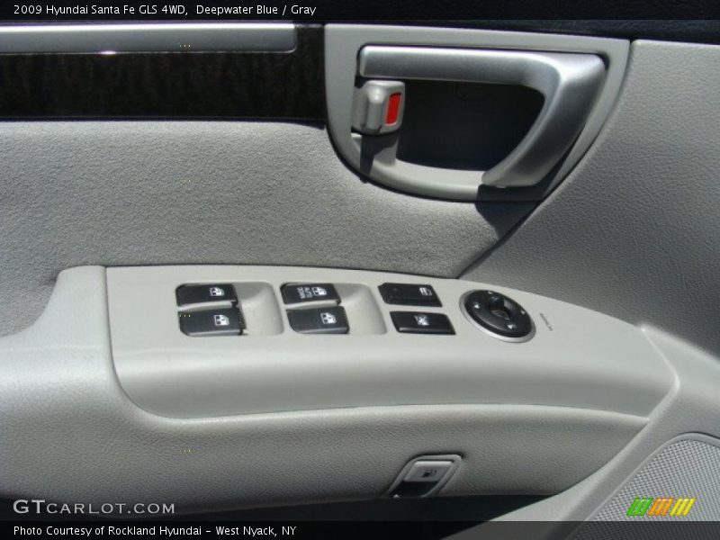 Deepwater Blue / Gray 2009 Hyundai Santa Fe GLS 4WD