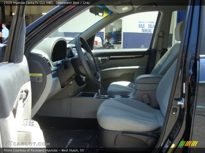 Deepwater Blue / Gray 2009 Hyundai Santa Fe GLS 4WD