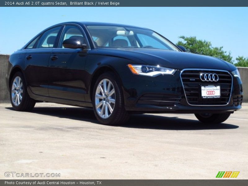 Brilliant Black / Velvet Beige 2014 Audi A6 2.0T quattro Sedan