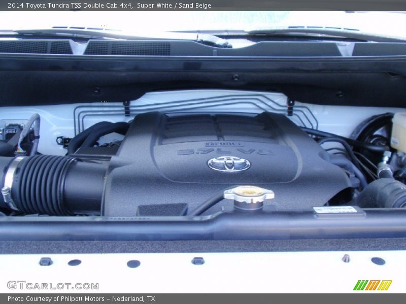 Super White / Sand Beige 2014 Toyota Tundra TSS Double Cab 4x4