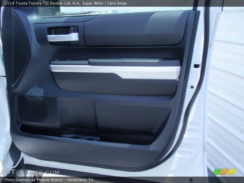 Super White / Sand Beige 2014 Toyota Tundra TSS Double Cab 4x4