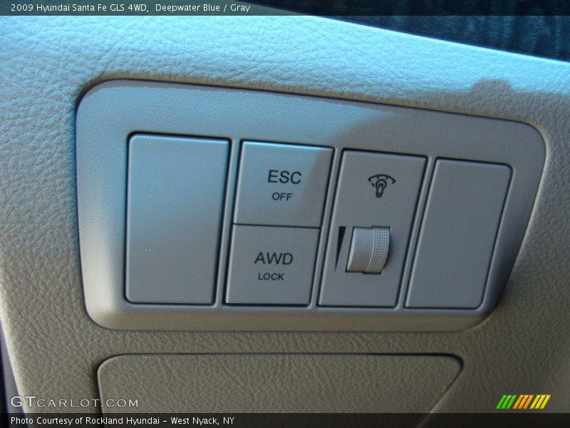 Deepwater Blue / Gray 2009 Hyundai Santa Fe GLS 4WD