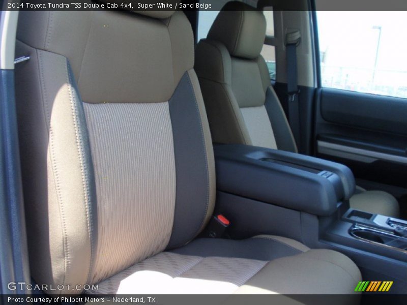 Super White / Sand Beige 2014 Toyota Tundra TSS Double Cab 4x4