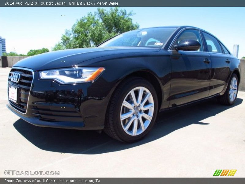 Brilliant Black / Velvet Beige 2014 Audi A6 2.0T quattro Sedan