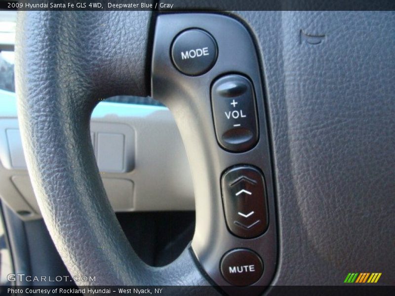 Deepwater Blue / Gray 2009 Hyundai Santa Fe GLS 4WD