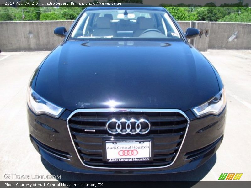Brilliant Black / Velvet Beige 2014 Audi A6 2.0T quattro Sedan