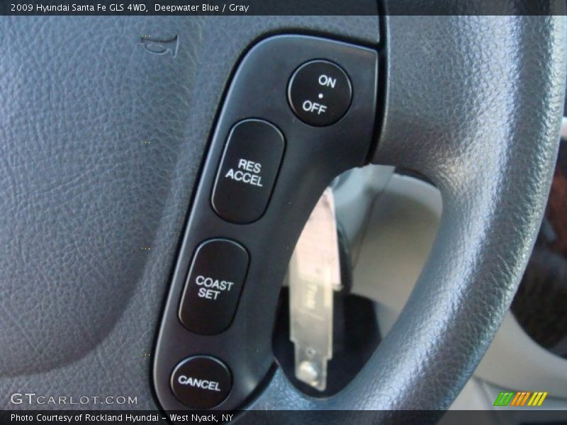 Deepwater Blue / Gray 2009 Hyundai Santa Fe GLS 4WD