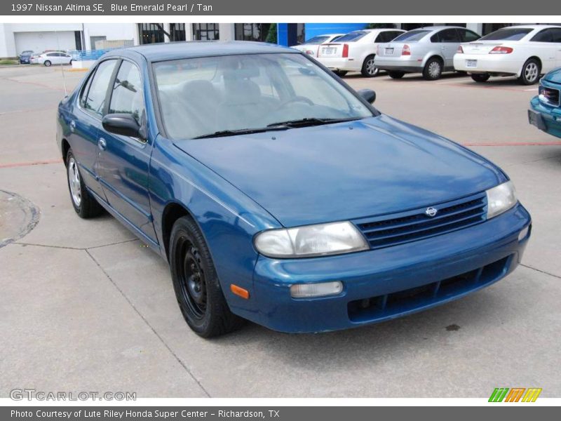 Blue Emerald Pearl / Tan 1997 Nissan Altima SE