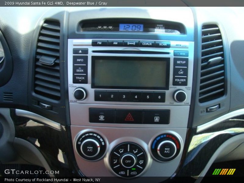 Deepwater Blue / Gray 2009 Hyundai Santa Fe GLS 4WD