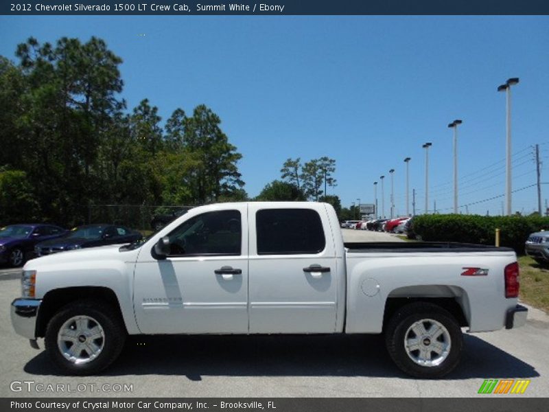 Summit White / Ebony 2012 Chevrolet Silverado 1500 LT Crew Cab