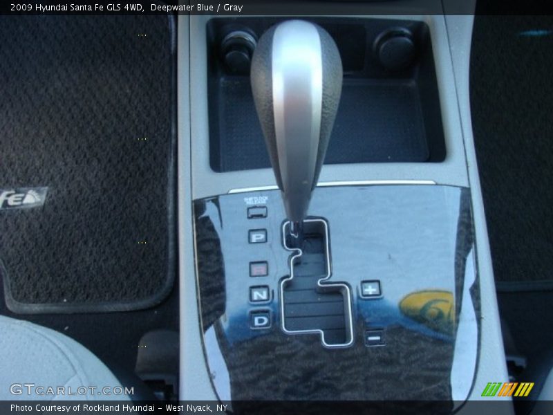 Deepwater Blue / Gray 2009 Hyundai Santa Fe GLS 4WD