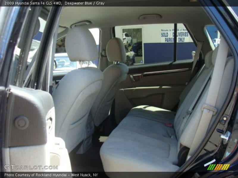 Deepwater Blue / Gray 2009 Hyundai Santa Fe GLS 4WD