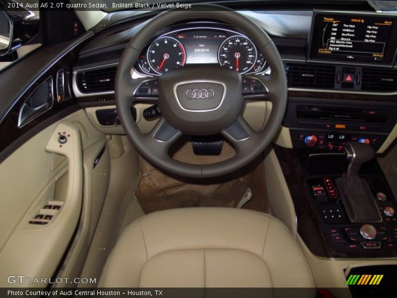 Brilliant Black / Velvet Beige 2014 Audi A6 2.0T quattro Sedan