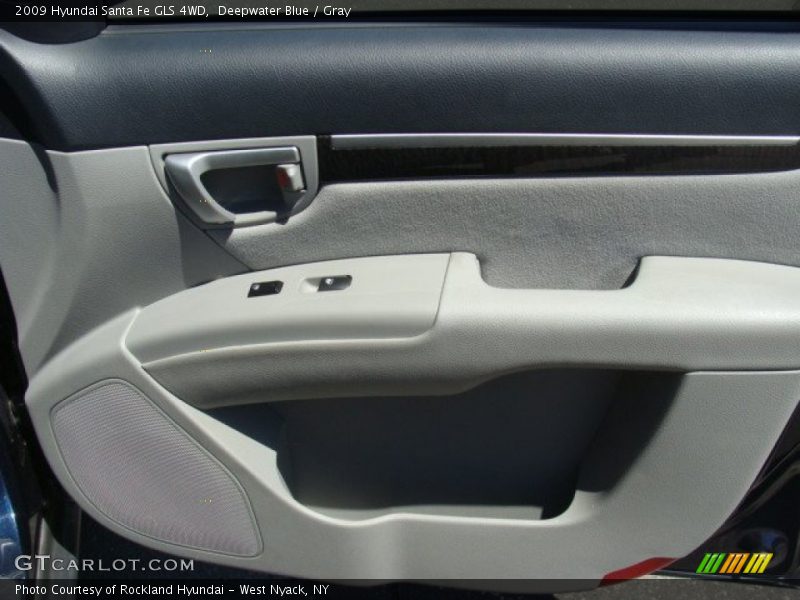 Deepwater Blue / Gray 2009 Hyundai Santa Fe GLS 4WD