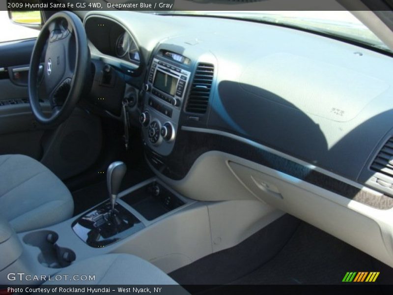 Deepwater Blue / Gray 2009 Hyundai Santa Fe GLS 4WD