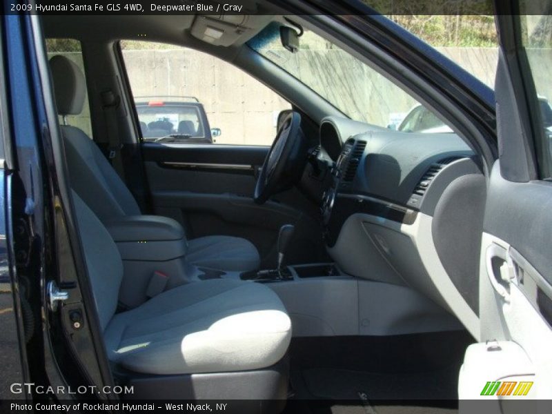 Deepwater Blue / Gray 2009 Hyundai Santa Fe GLS 4WD