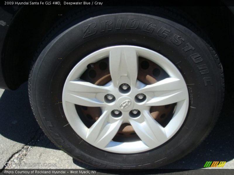 Deepwater Blue / Gray 2009 Hyundai Santa Fe GLS 4WD