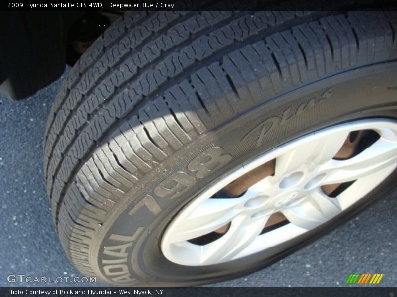 Deepwater Blue / Gray 2009 Hyundai Santa Fe GLS 4WD