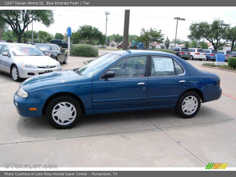 Blue Emerald Pearl / Tan 1997 Nissan Altima SE