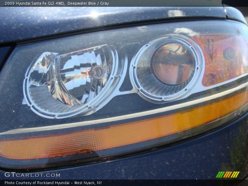 Deepwater Blue / Gray 2009 Hyundai Santa Fe GLS 4WD