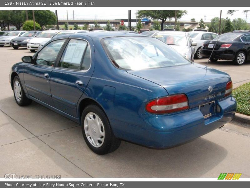 Blue Emerald Pearl / Tan 1997 Nissan Altima SE