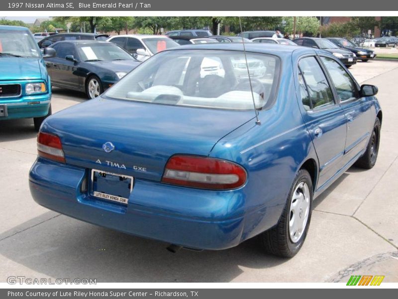 Blue Emerald Pearl / Tan 1997 Nissan Altima SE