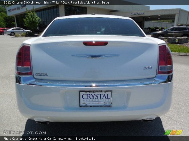 Bright White / Dark Frost Beige/Light Frost Beige 2012 Chrysler 300 Limited