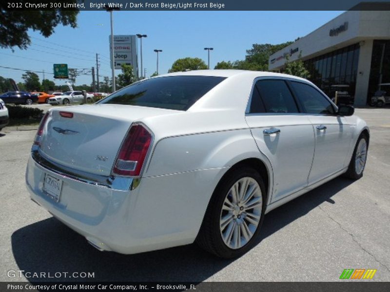 Bright White / Dark Frost Beige/Light Frost Beige 2012 Chrysler 300 Limited