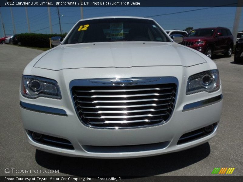 Bright White / Dark Frost Beige/Light Frost Beige 2012 Chrysler 300 Limited