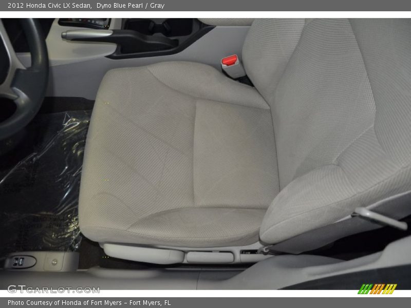 Dyno Blue Pearl / Gray 2012 Honda Civic LX Sedan