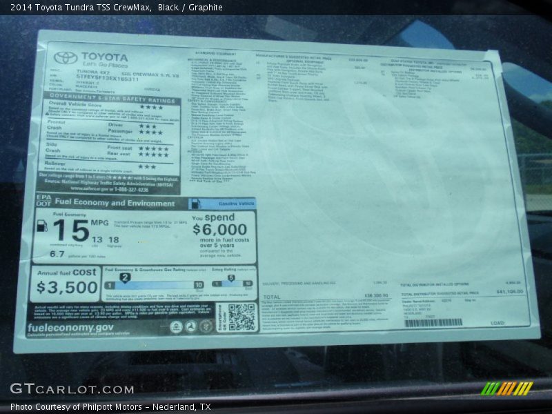 Black / Graphite 2014 Toyota Tundra TSS CrewMax