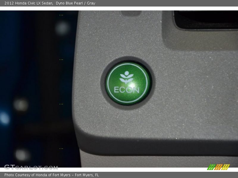 Dyno Blue Pearl / Gray 2012 Honda Civic LX Sedan