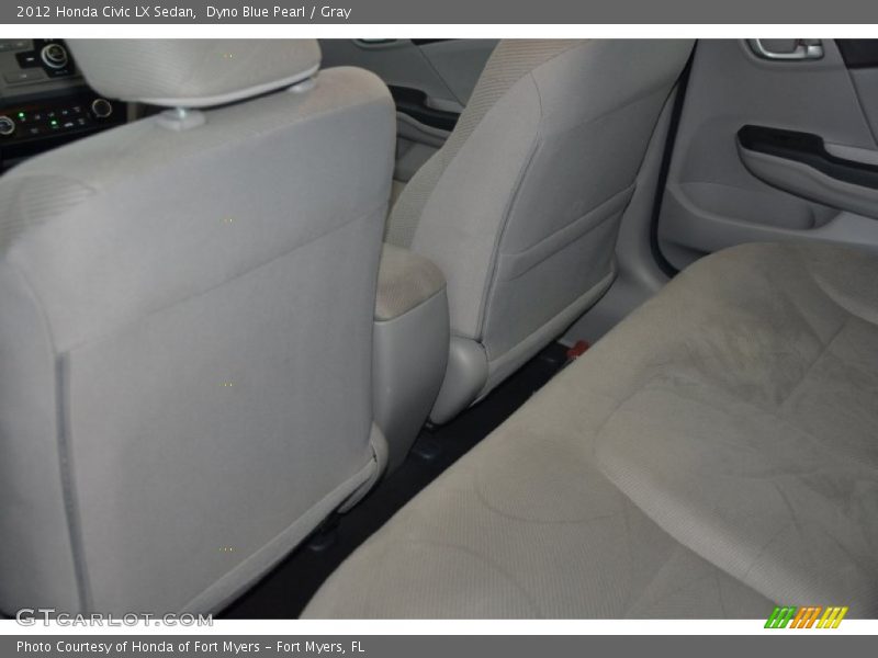 Dyno Blue Pearl / Gray 2012 Honda Civic LX Sedan