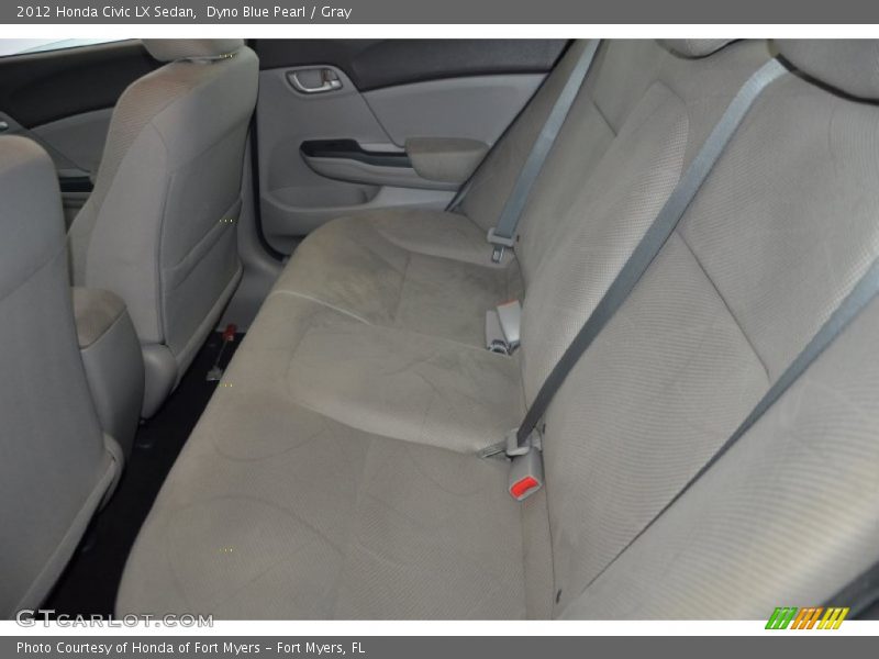 Dyno Blue Pearl / Gray 2012 Honda Civic LX Sedan