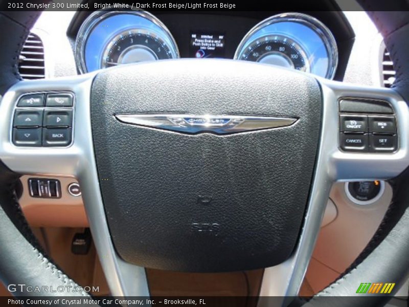 Bright White / Dark Frost Beige/Light Frost Beige 2012 Chrysler 300 Limited