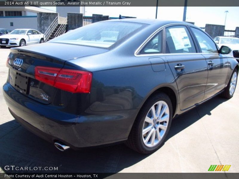 Aviator Blue Metallic / Titanium Gray 2014 Audi A6 3.0T quattro Sedan