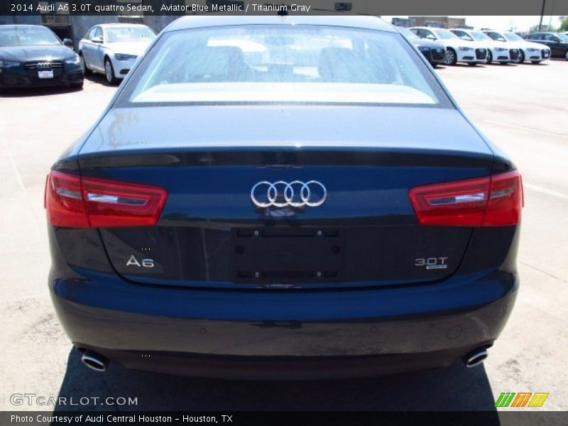 Aviator Blue Metallic / Titanium Gray 2014 Audi A6 3.0T quattro Sedan
