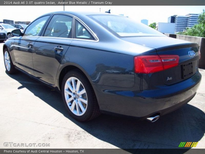 Aviator Blue Metallic / Titanium Gray 2014 Audi A6 3.0T quattro Sedan