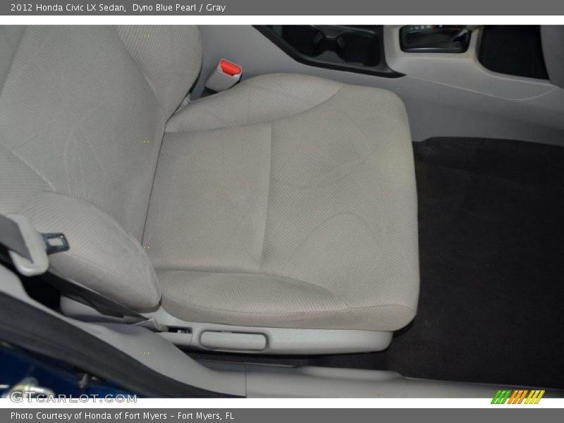Dyno Blue Pearl / Gray 2012 Honda Civic LX Sedan