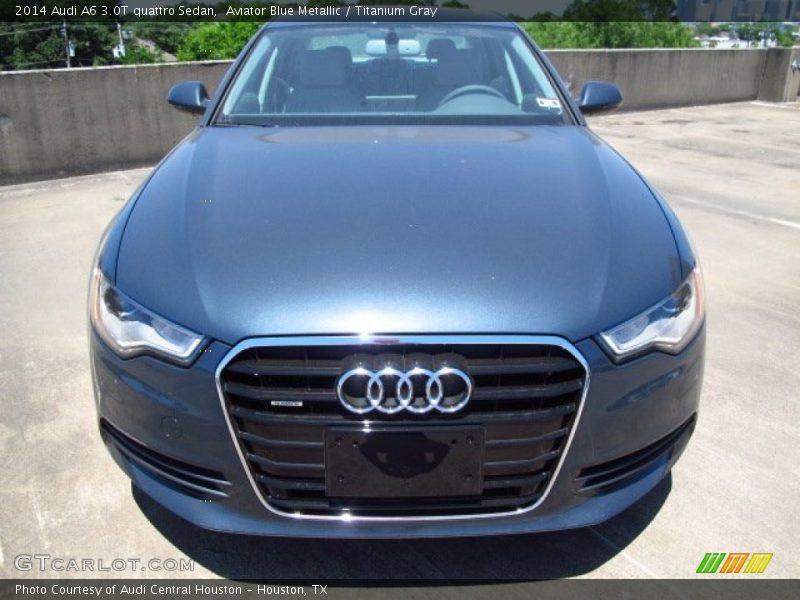 Aviator Blue Metallic / Titanium Gray 2014 Audi A6 3.0T quattro Sedan