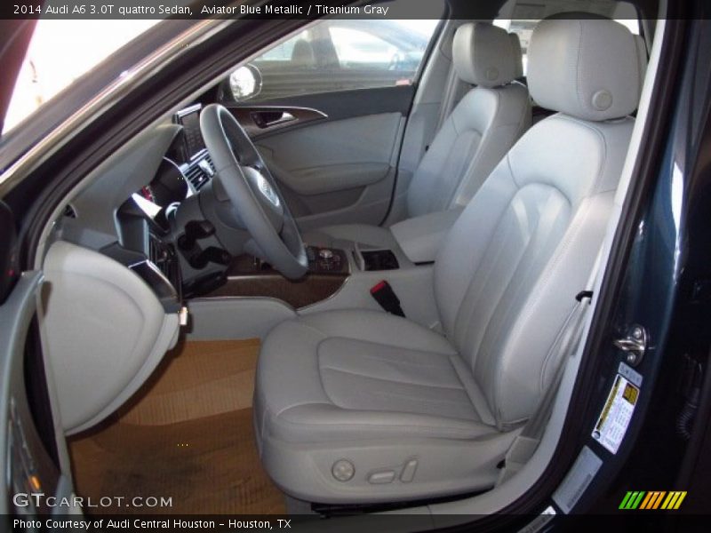Aviator Blue Metallic / Titanium Gray 2014 Audi A6 3.0T quattro Sedan