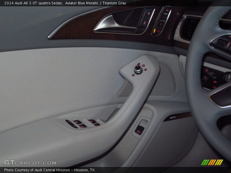 Aviator Blue Metallic / Titanium Gray 2014 Audi A6 3.0T quattro Sedan