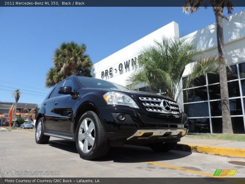Black / Black 2011 Mercedes-Benz ML 350