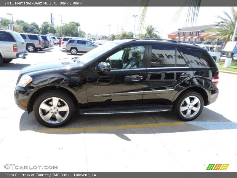 Black / Black 2011 Mercedes-Benz ML 350