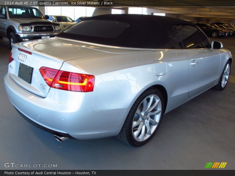 Ice Silver Metallic / Black 2014 Audi A5 2.0T quattro Cabriolet