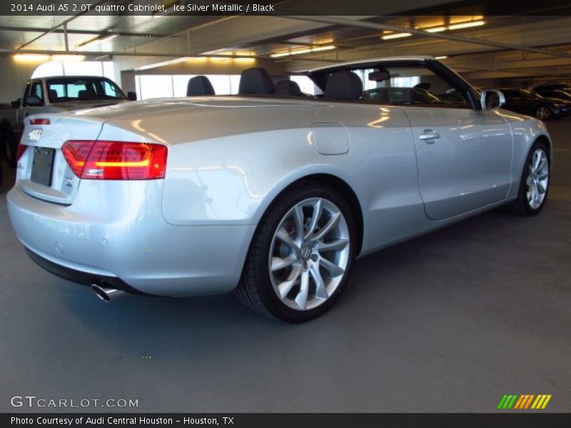 Ice Silver Metallic / Black 2014 Audi A5 2.0T quattro Cabriolet